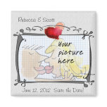 Heart Wedding Save the Date Photo Magnets