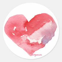 Heart Wedding Seal Sticker