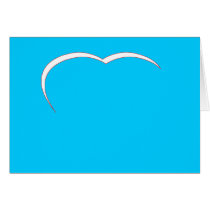 Heart White-Red Curve The MUSEUM Zazzle Gifts Card