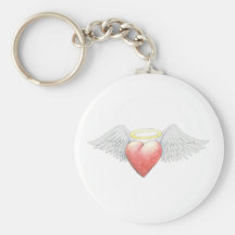 Heart Wing Halo Key Chain