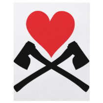 heart with axes icon flyers