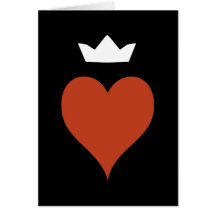 Heart with Crown Greeting Card