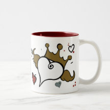 Heart with Crown Mug