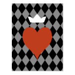 Heart with Crown Post Cards