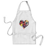 Heart with Scottie Dogs Aprons