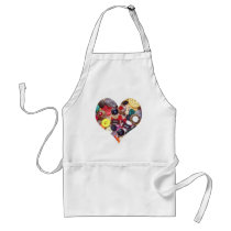 Heart with Scottie Dogs Aprons