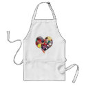 Heart with Scottie Dogs aprons