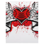 Heart with Wings Customized Letterhead