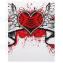 Heart with Wings Customized Letterhead