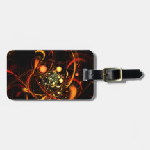 Heartbeat Abstract Art Address Tag For Luggage