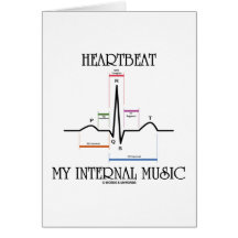 Heartbeat My Internal Music (ECG/EKG Heartbeat) Cards