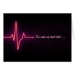 Heartbeat Pulse Geek Love card
