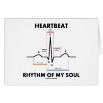 Heartbeat Rhythm Of My Soul (ECG/EKG) Greeting Cards