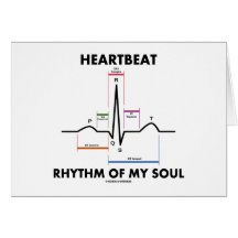 Heartbeat Rhythm Of My Soul (ECG/EKG) Greeting Cards