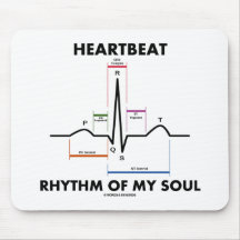 Heartbeat Rhythm Of My Soul (ECG/EKG) Mouse Pad