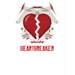 Heartbreaker: Ladies White T-Shirt: