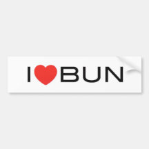 HeartBun Bumper Sticker