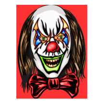 Heartless Evil Clown Post Card