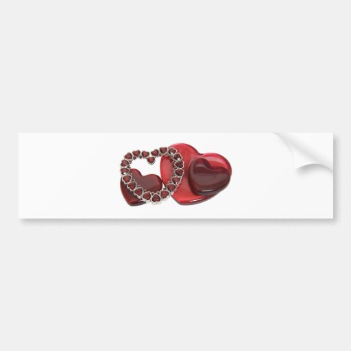 Hearts072509 Bumper Stickers
