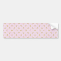 hearts09-pink HEART SHAPES LIGHT PINK SQUARE PATTE Bumper Stickers