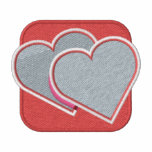 HEARTS 3 EMBROIDERED HOODED SWEATSHIRT