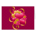 HEARTS A FLOWING CARD