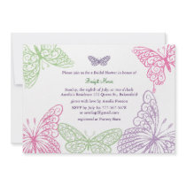 Heart's a Flutter Bridal Shower Invitation