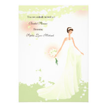 Hearts a Flutter Bridal Shower Invitation