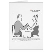 Hearts a-twitter greeting card