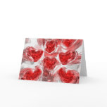Hearts Afire Abstract  Card