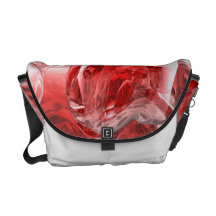 Hearts Afire Abstract Messenger Bags