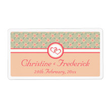 Hearts and Blossoms, souvenir labels