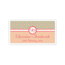 Hearts and Blossoms, souvenir labels