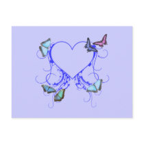 Hearts and Butterflies Postcards