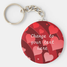 Hearts and Dark Rainbow Keychain to Customize