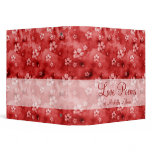 Hearts and Flowers 3 Ring Binder