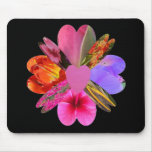 Hearts and Flowers Mouse Pad