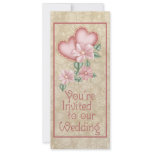 Hearts and Flowers Wedding invitations