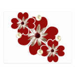 Hearts and Pearls Postcard