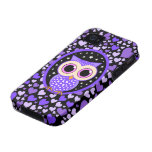 hearts and purple owl iPhone 4/4S covers