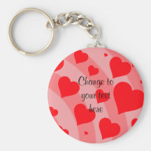 Hearts and Rainbow Keychain to Customize