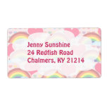 Hearts and Rainbows Labels