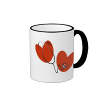 Hearts and Stethoscope Mug mugs