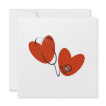 Hearts and Stethoscope T-shirts and Gifts Custom Announcements