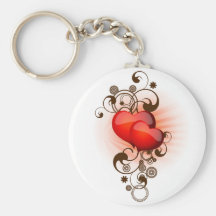 Hearts-and-Swirls Key Chain