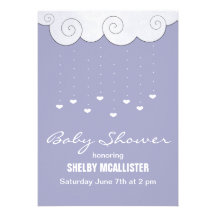 Hearts Baby Shower Invitations