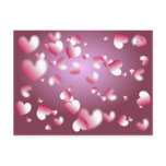 hearts background postcards
