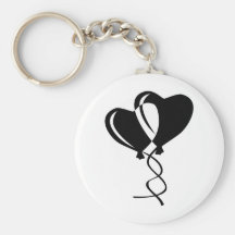 Hearts Balloons Keychain
