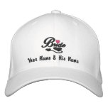 Hearts Bride Embroidered Hat embroidered hats