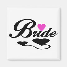 Hearts Bride T-shirts and Gifts Refrigerator Magnet